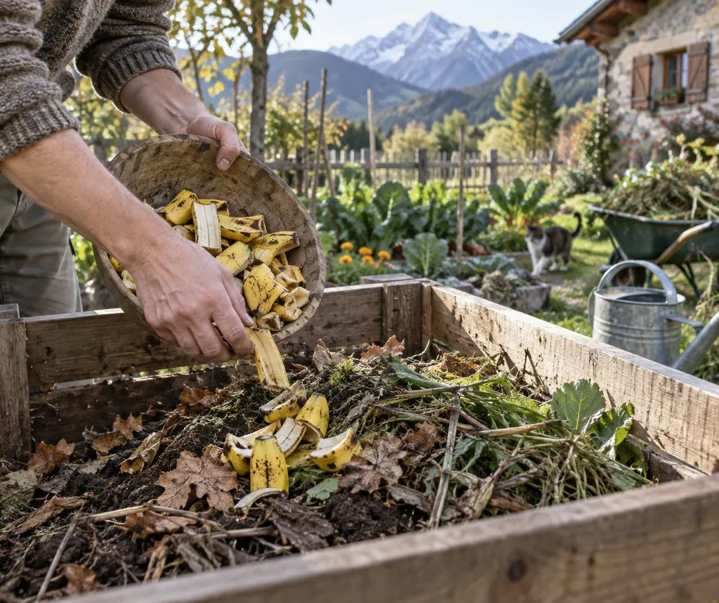 Peau de banane au compost : le bon geste pour le jardin