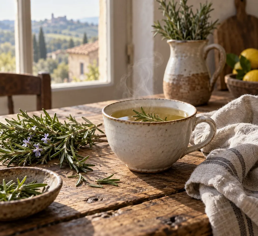 Tisane de romarin : bienfaits réels, préparation et précautions